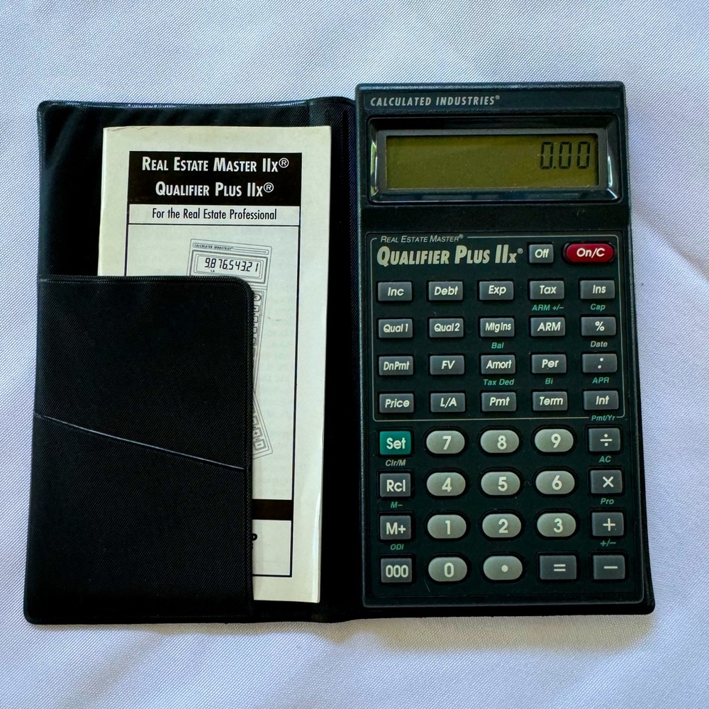 Calculator - Real Estate Master IIx Qualifier Plus IIx